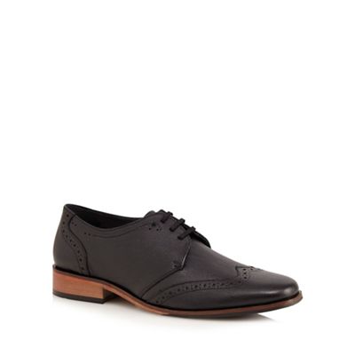Lotus Since 1759 Black 'Quinn' leather brogues
